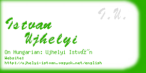 istvan ujhelyi business card